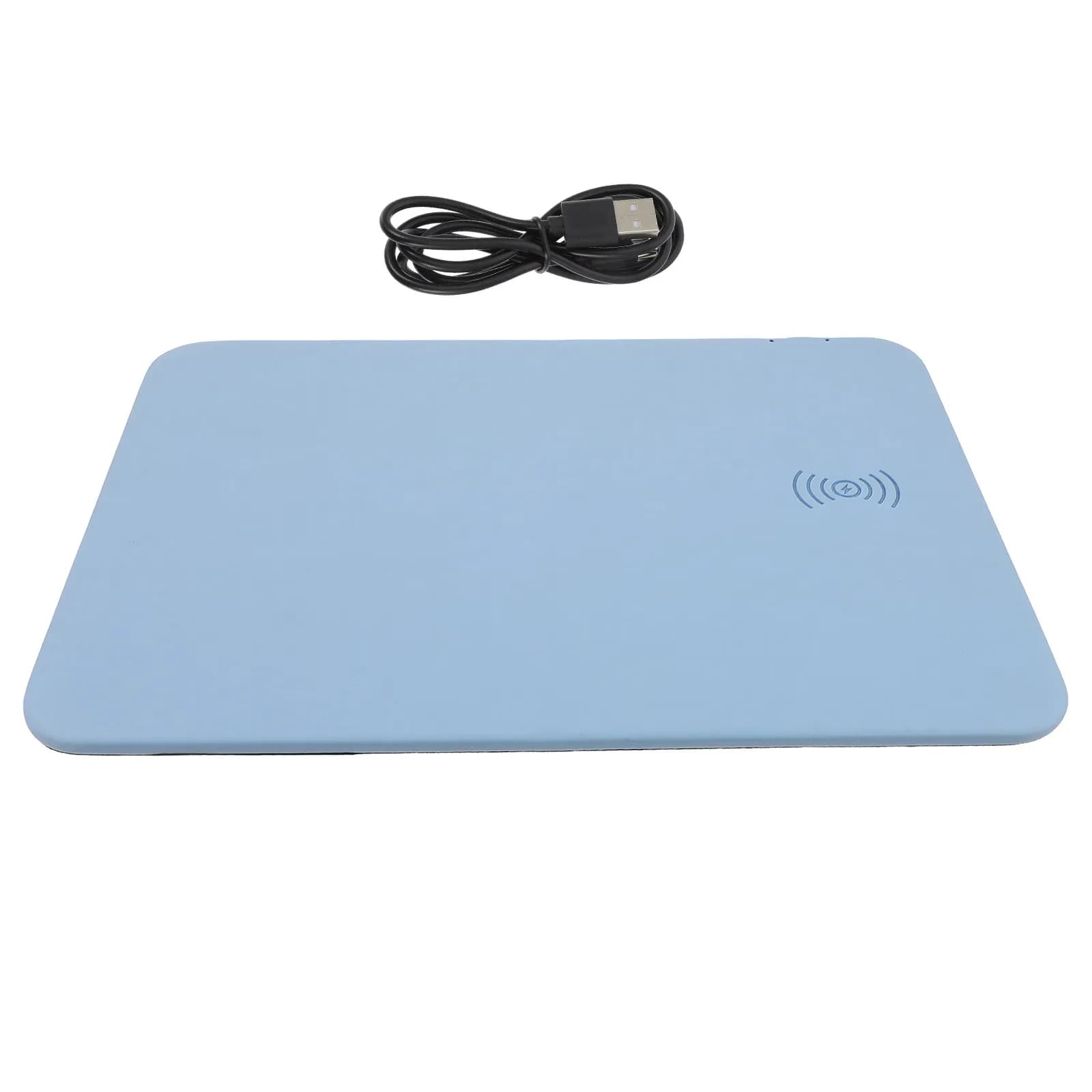 Wireless Charging Mouse Pad 15W Fast Charging Gaming Mousepad Anti-Slip Mat Multi-Functional Desk Accessories Mouse Mat