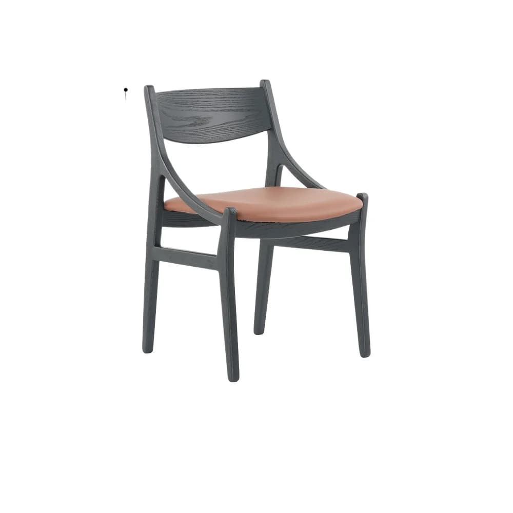 Sedie da pranzo moderne per mobili da ristorante con cuscini in tessuto e gambe in legno, adatte per hotel e ristoranti