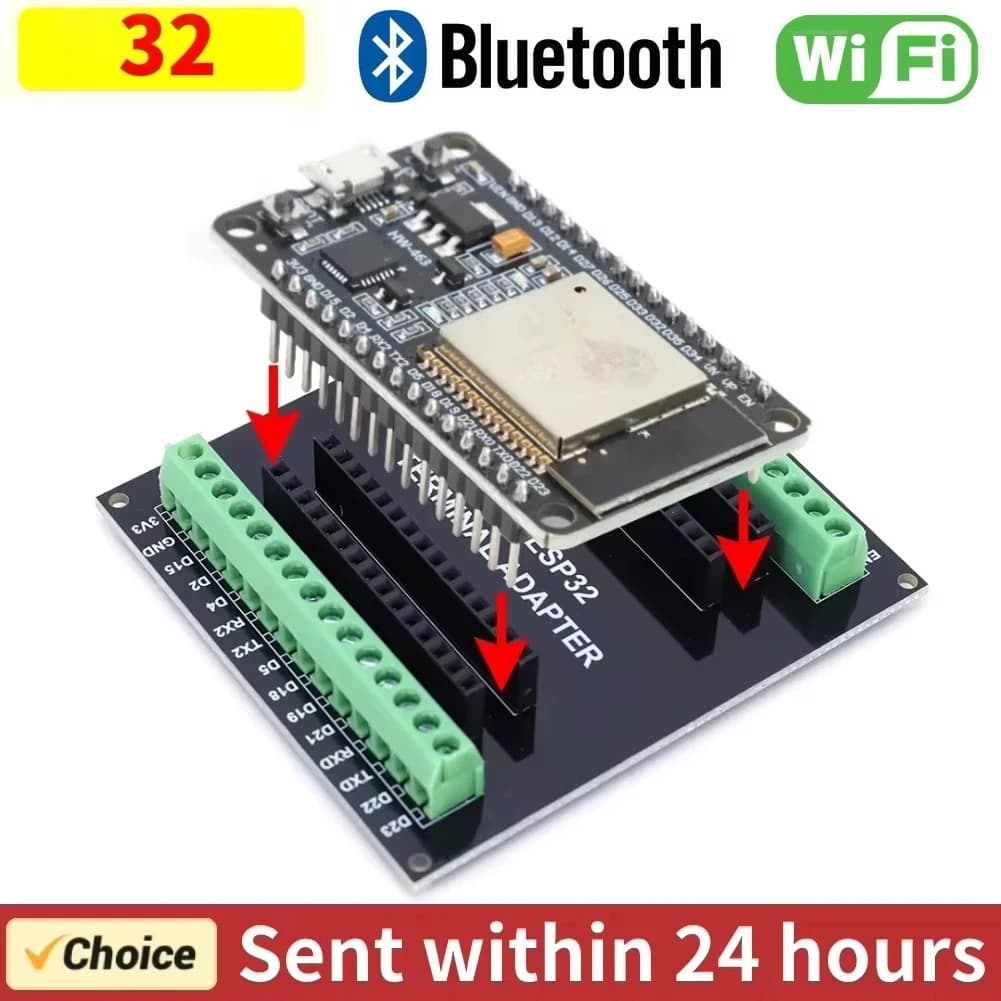Development card 32 with WiFi + Bluetooth Module, Ultra-Basso Energy Consumption, Dual Core NodeMCU-32S 32 32D 32U, 30 Pin Card