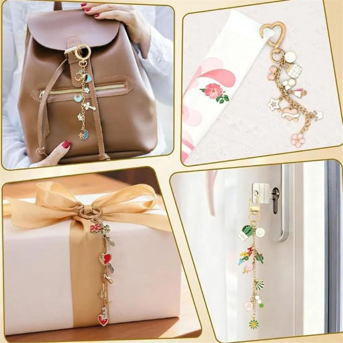 Home Tool 316Pcs Keychain Making Kit, DIY Charms Jewelry Set with Chains, Hooks, Rings & Tools for Gifts
