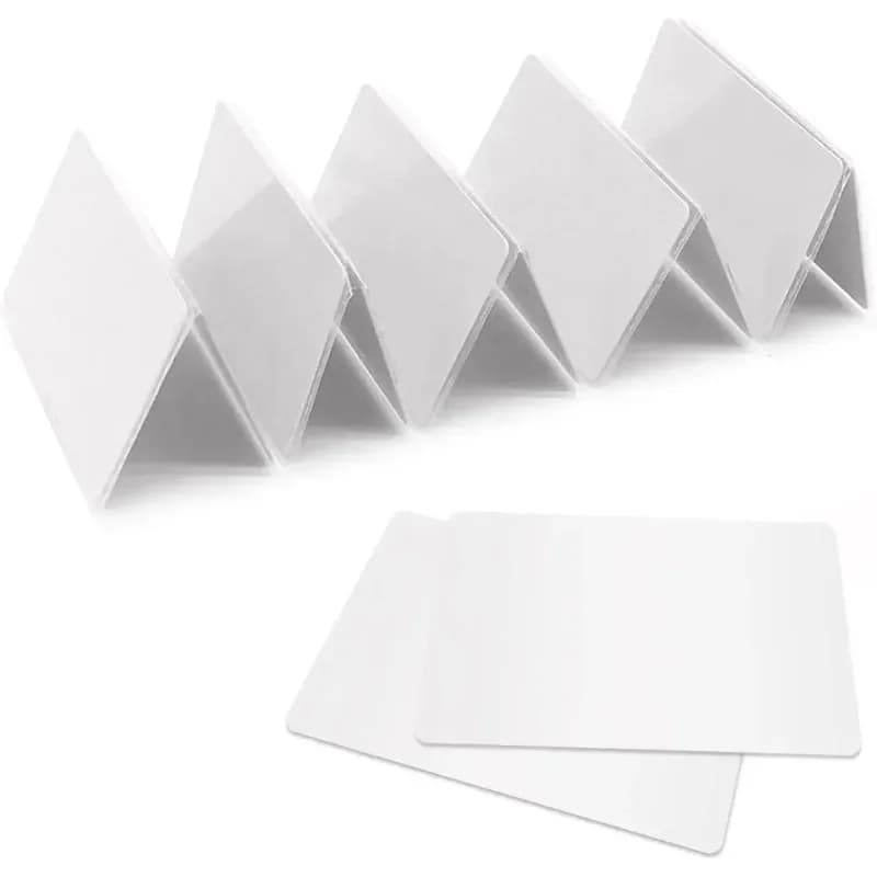 100 pezzi NTAG216 IC RFID Chip Carta PVC vuota Tag NFC programmabili HF ad alta frequenza 13,56 MHz per telefoni NFC ISO14443A