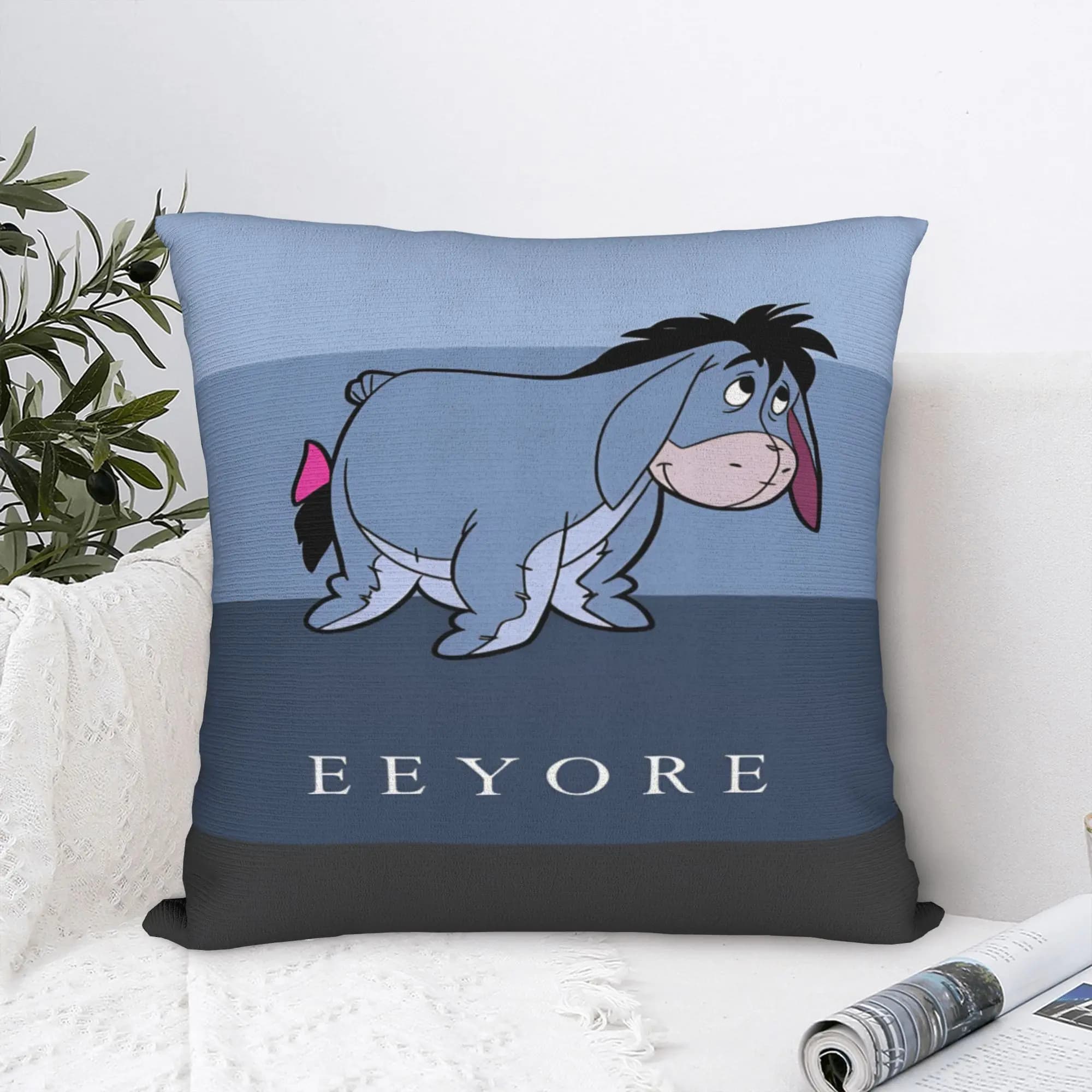 Federe per cuscini Winnie The Pooh Eeyore, federa per cuscino divertente e carina per divano, letto, soggiorno, federa quadrata