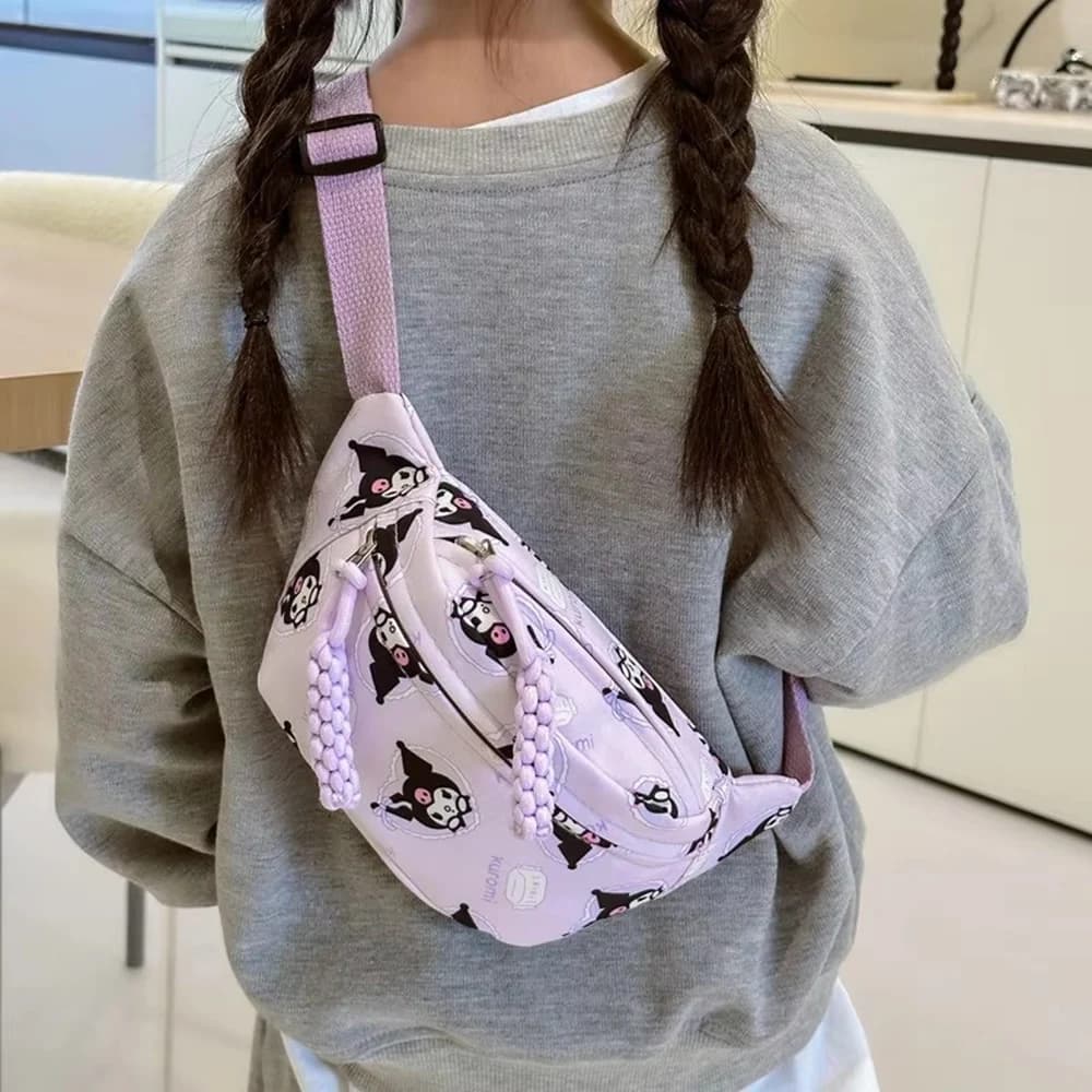 Sanrio Kuromi Cinnamoroll Borsa a tracolla a tracolla Marsupio My Melody Hello Kitty Portamonete Regalo per ragazza