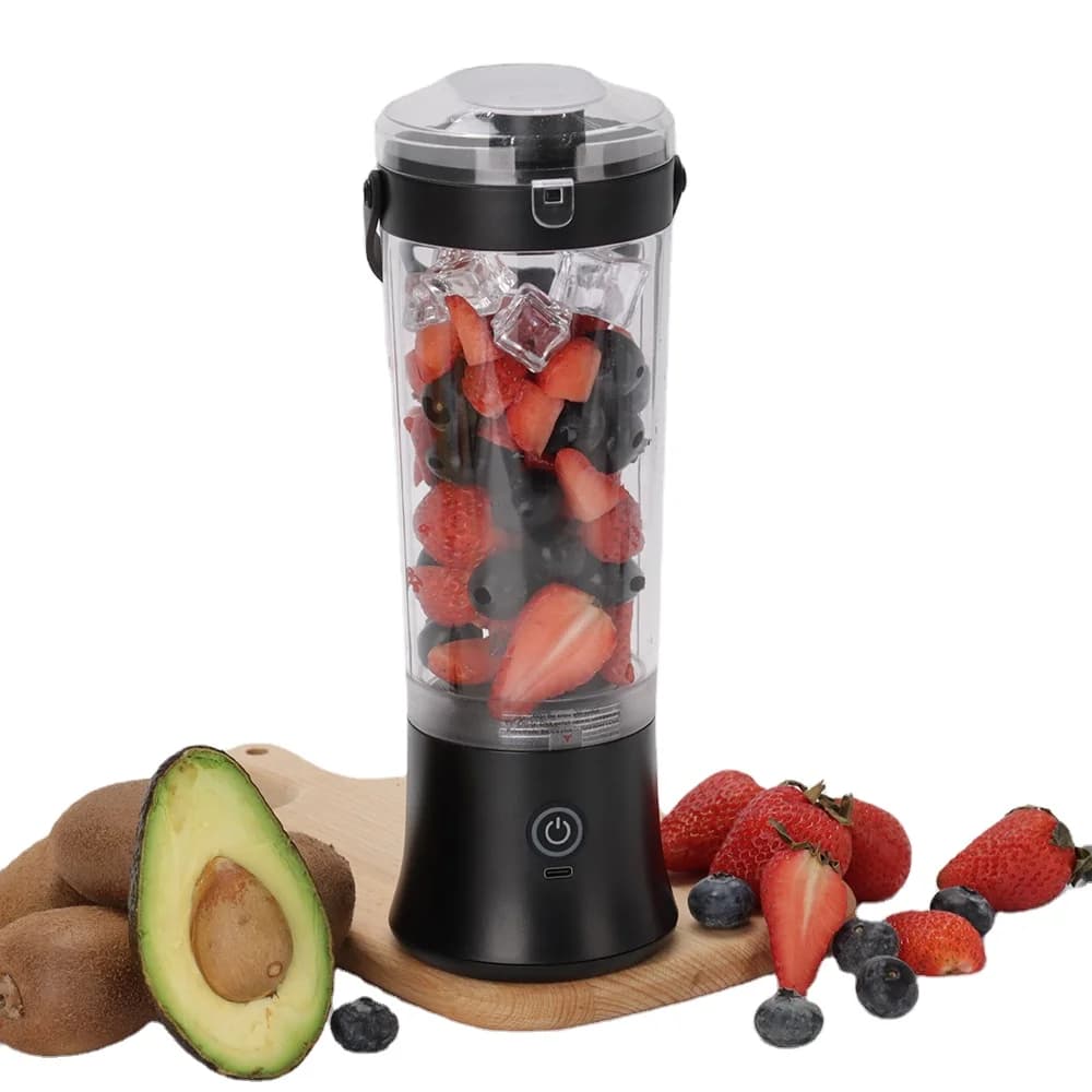 New Arrival: USB Rechargeable Portable Blender for Bass 500ML Rumore with Bere Cover, Ideal for Gym and Home Use Mini Blender for Smoothie