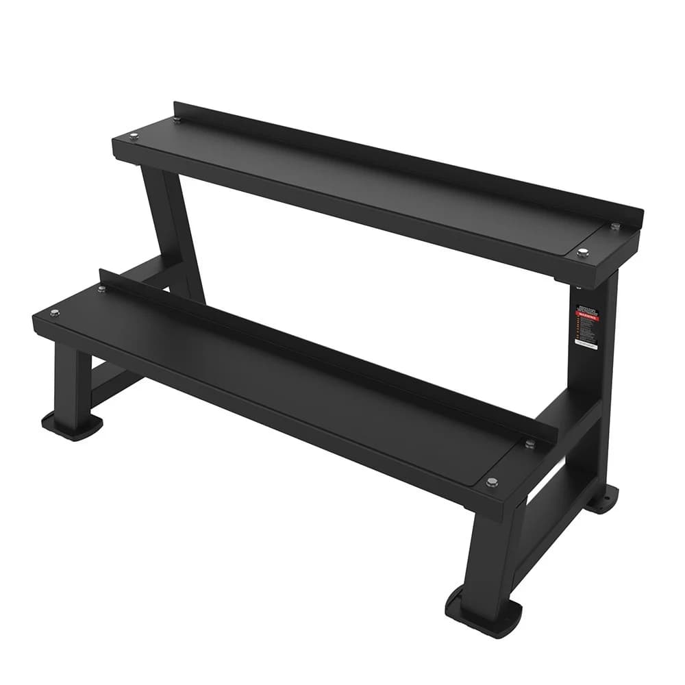 Multifunctional Full-Body Strength Training Kettlebell Rack 2 Tier Dumbbell Kettlebell Storage Rack Gym Equipment