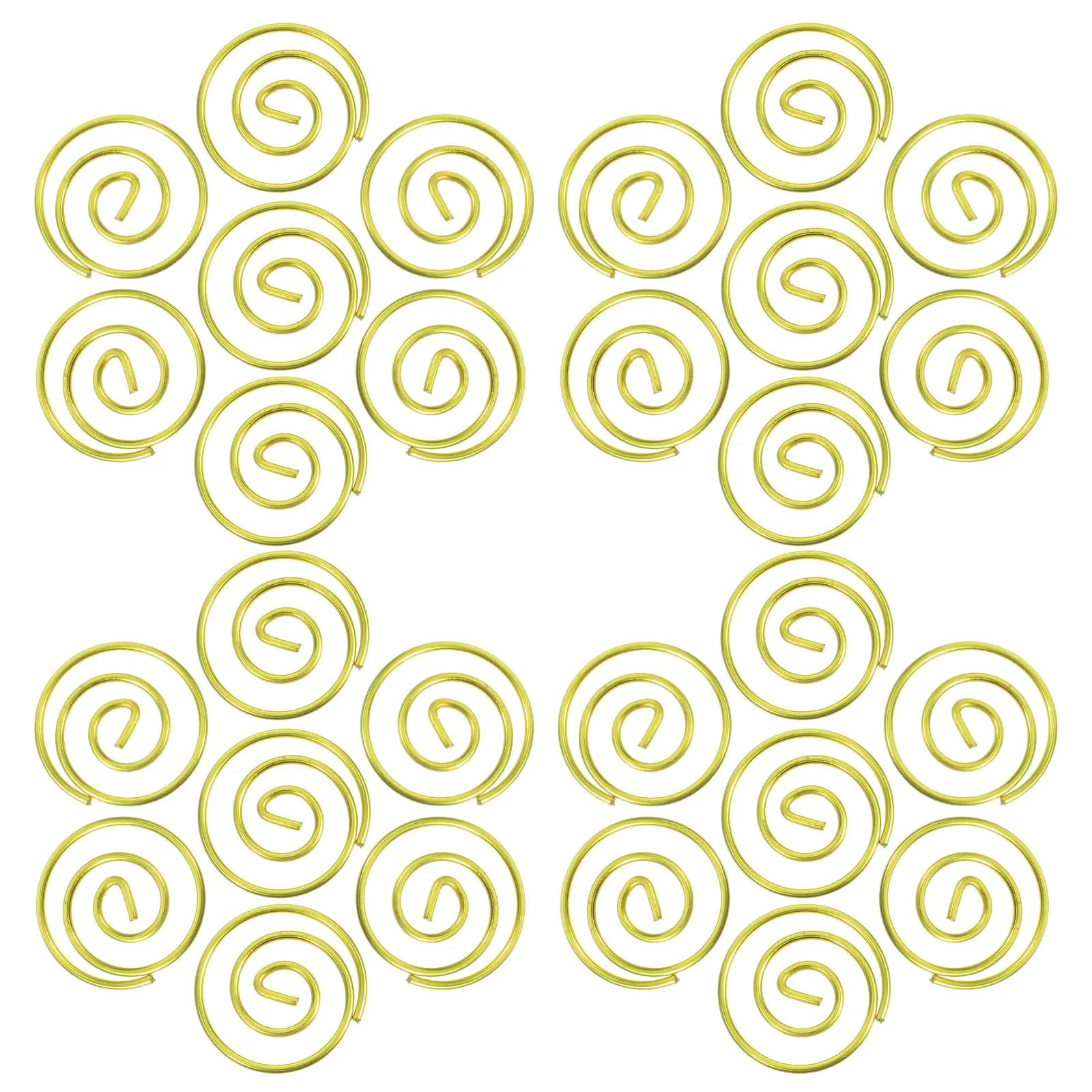 100 Pezzi Graffette Circolari in Metallo, Piccole Clip Rotonde per Documenti, Organizzatore per Archiviazione, Segnalibri, Fermagli Metallici