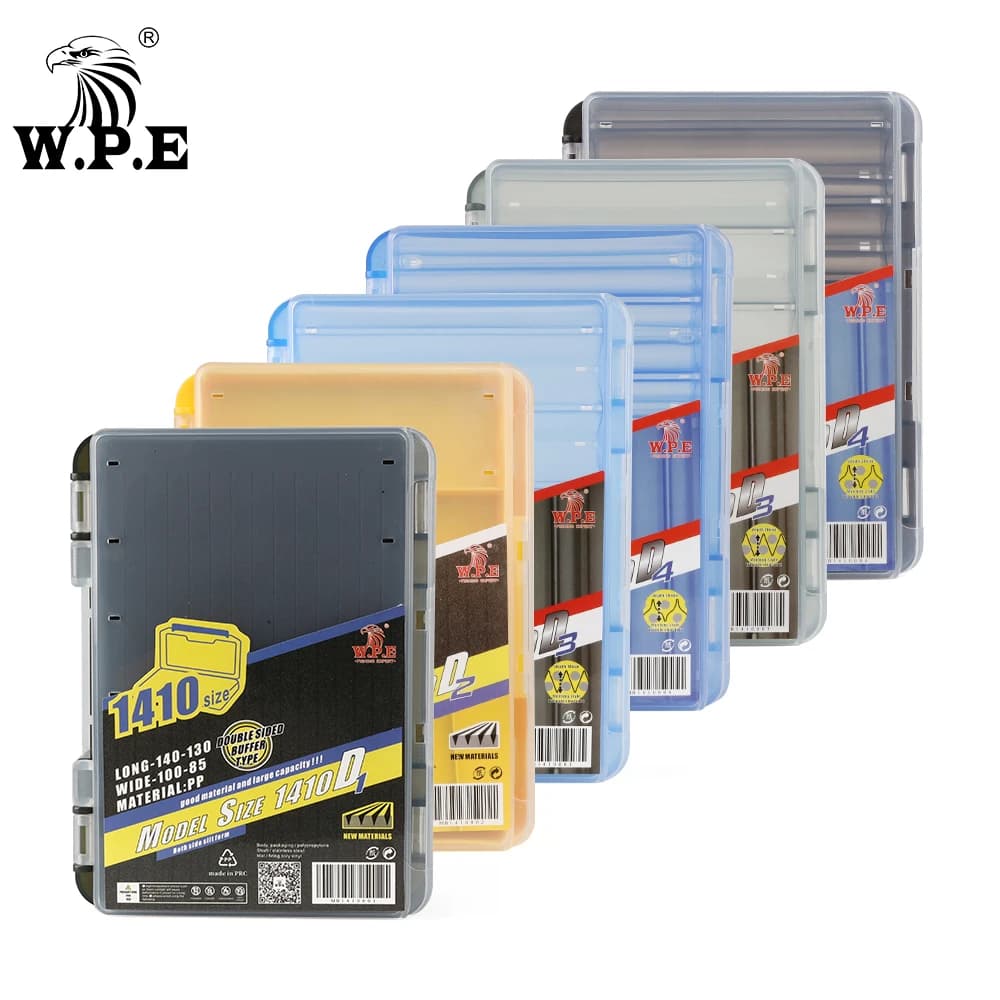 WPE Fishing bait box Double side fishing gear boxes Spinner Lure Swimbaits Jig Bass Soft Lure Hook Case Accessories