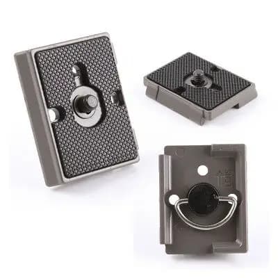 Piastra a sgancio rapido per treppiede per fotocamera 200PL-14 in alluminio leggero compatibile con accessori Manfrotto