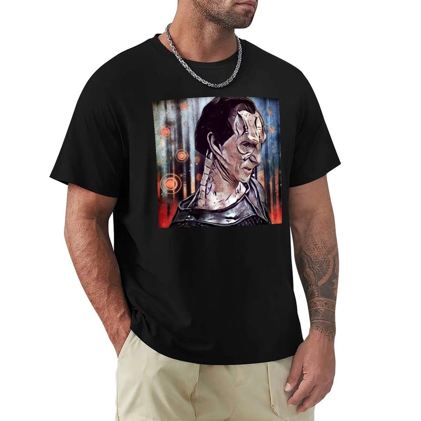 The Gul and Prefect - Circles Portrait T-Shirt Moisture Wicking Athletic T-Shirt