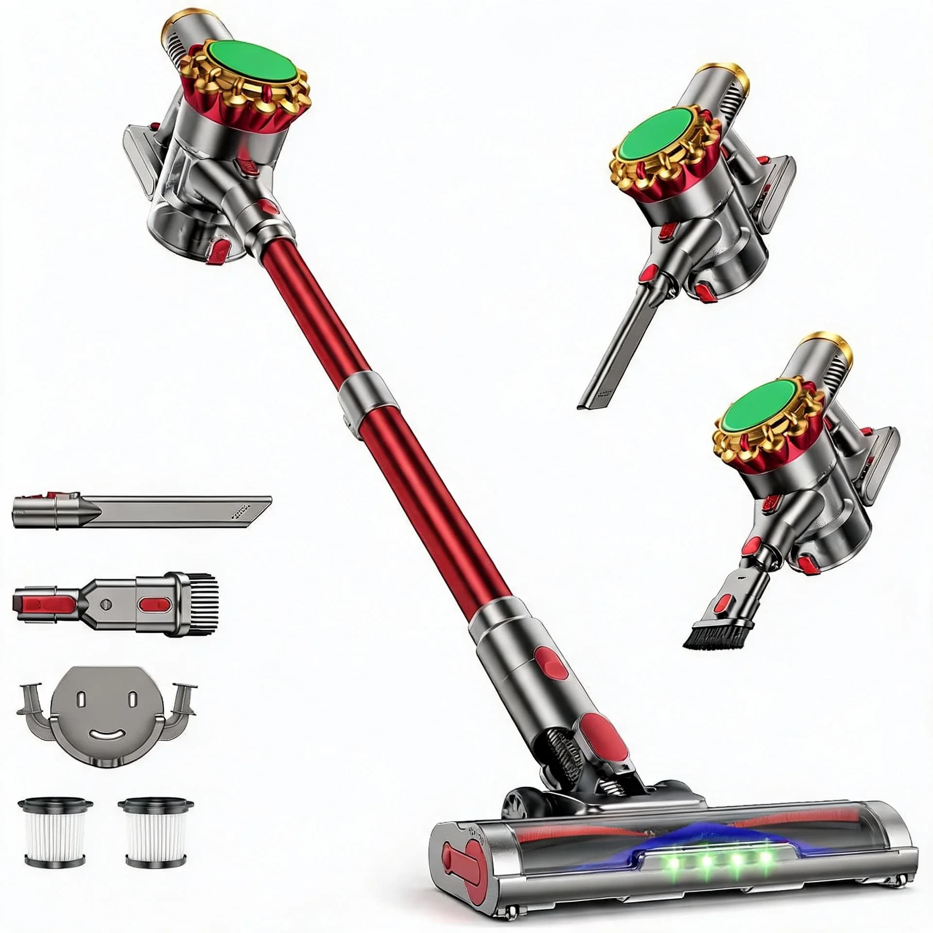 Stick Vacuum Cleaner 185AW Powerful Vacuum Cleaner for Home Lightweight Anti-Tangle All Seasons Universal