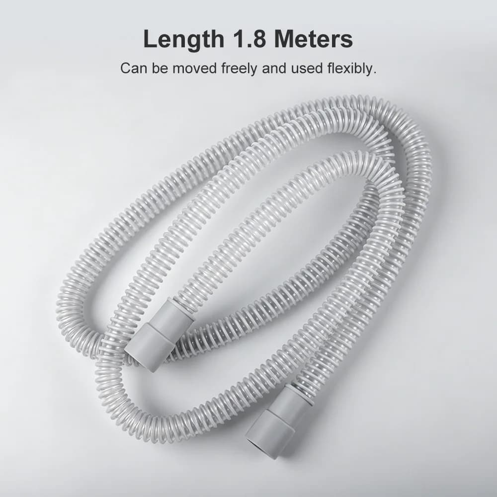 Tubo CPAP 1,8m 15mm Compatibile con Ventilatore AirMiNi, Tubo Respiratorio Anti-Russamento e Apnea, Accessori di Ricambio per CPAP