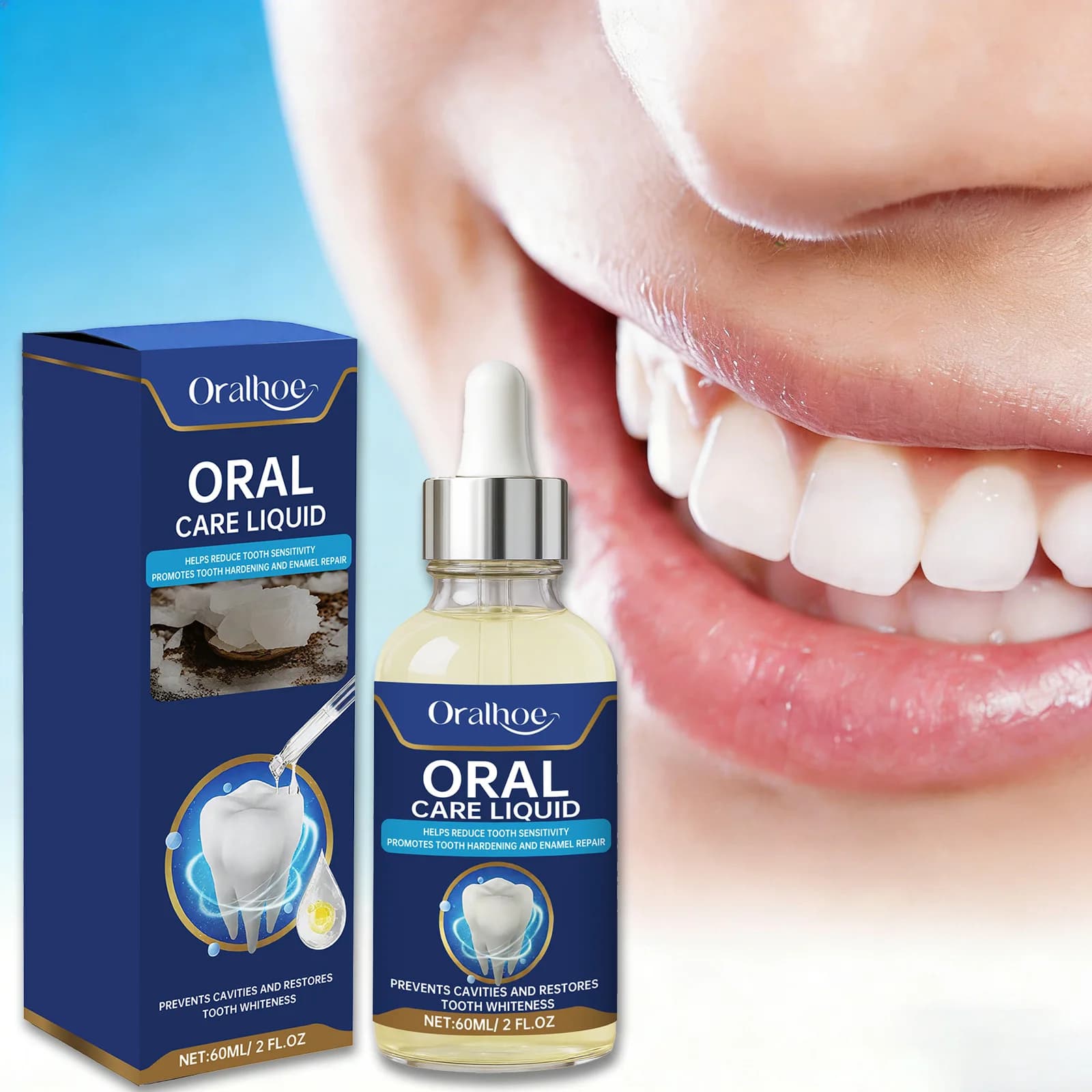 Gel Siero Riparatore per Gengive Danneggiate - Lenisce le Gengive Doloranti, Pulisce in Profondità i Denti, Rimuove Placca e Tartaro per lo Sbiancamento dei Denti e la Cura Dentale