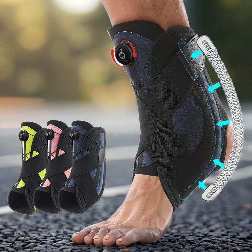 Protezione per l'articolazione del piede antispruzzo sportivo regolabile Supporto per compressione Tutore per caviglia Riabilitazione Distorsione Recupero Ok Panno