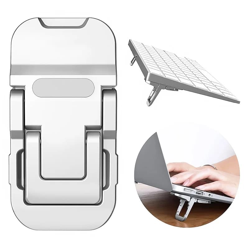 2pcs Invisible Foldable Notebook Stand Portable Laptop Cooling Stand Computer Keyboard Holder For Macbook Huawei Xiaomi Notebook