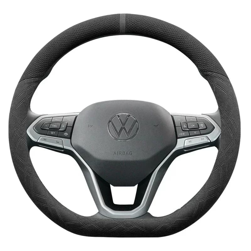 Volkswagen T-cross Magotan Golf6 Golf7 T-Roc ID3 ID4 ID6 D-type Car accessories Sweat resistant suede 38 cm