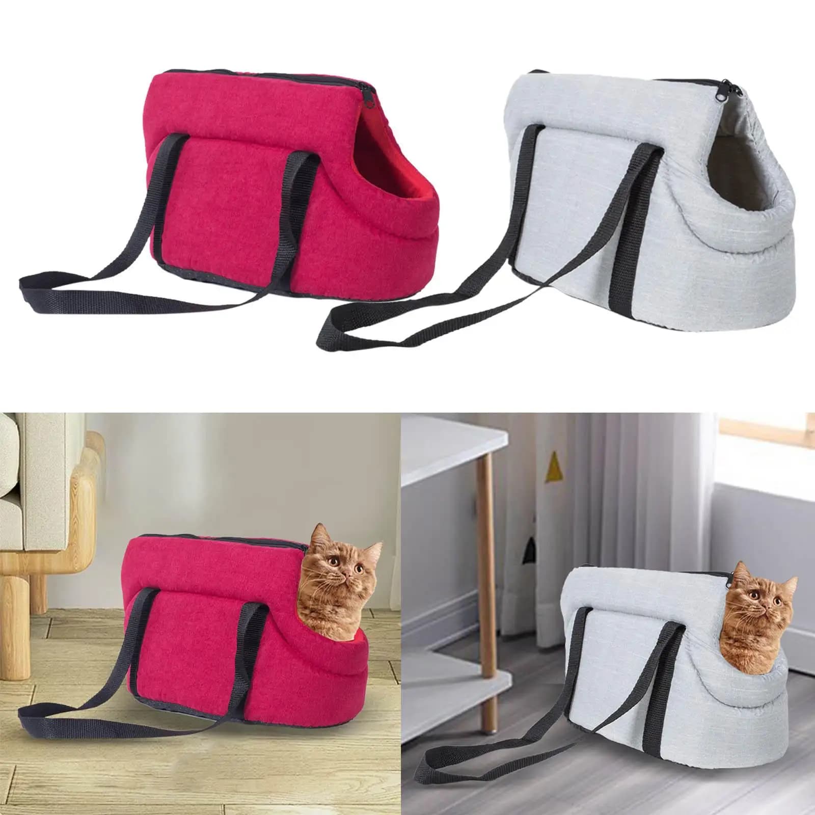 Borsa da viaggio portatile per seggiolino auto per cani con maniglia, bracciolo, console per sedile rialzato, cuccia traspirante, trasportino per animali domestici per viaggiare ed escursionismo