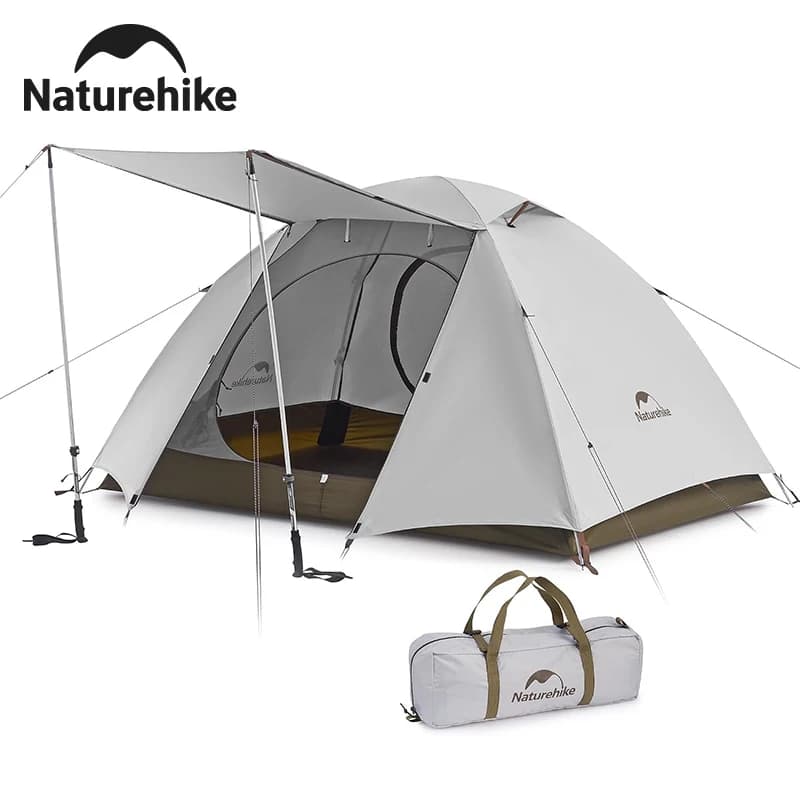 Naturehike Camping Tent 2Person Waterproof UPF50+ Outdoor Travel Picnic Tent PU2000+ Portable Lightweight Hiking Shelter