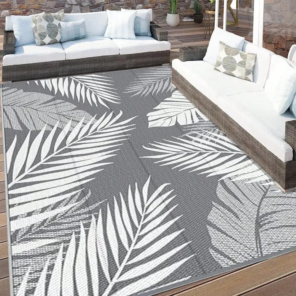 Outdoor carpet, reversible carpet, modern carpet, large outdoor mat, camper, patio, garden, terrace, picnic, B