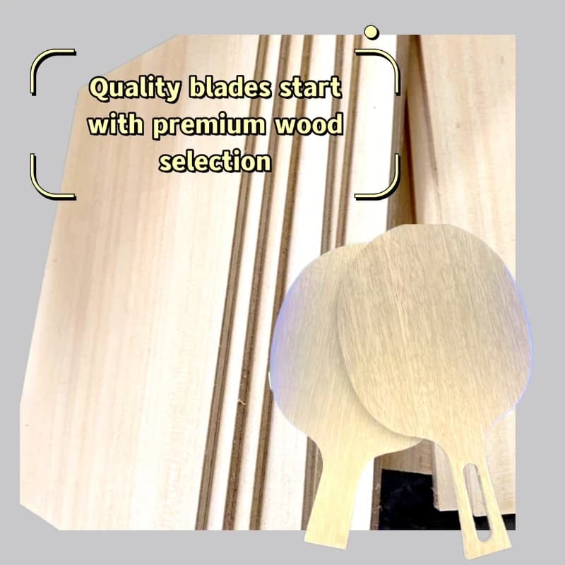 Professional Ping Pong Blade 17x28 cm Koto Top/Spruce/Carbon/Ayous Core Custom Handmade 5 Layer Carbon Wood Rack