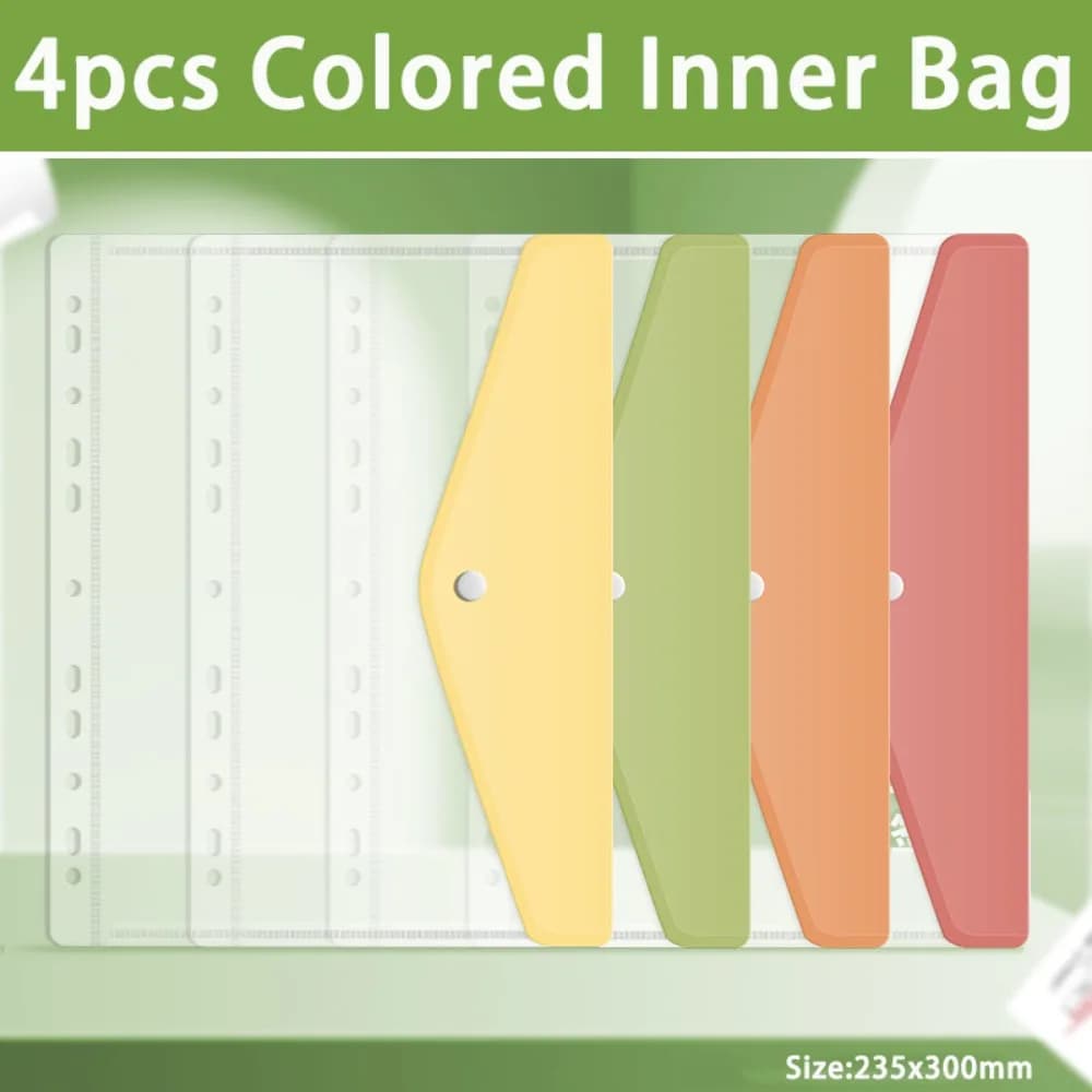 High Quality Loose-leaf A4 File Folder Waterproof Large Capacity Document Folder Document Organizer Students