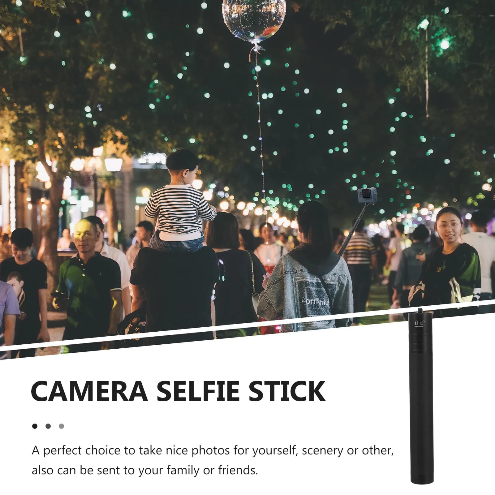 Asta Telescopica Regolabile Universale per Selfie e Action Camera