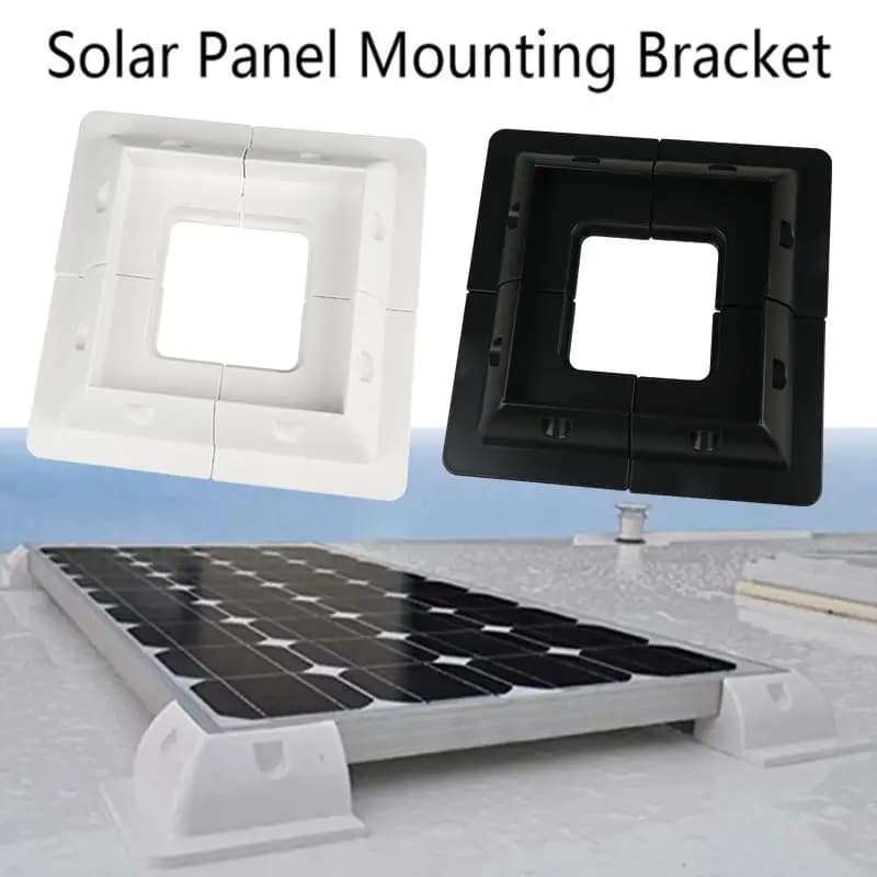 Solar Panel Mounting Bracket Installed In RV Caravan Camper Deck Of Yacht ABS Plastic Waterproof Solar Support