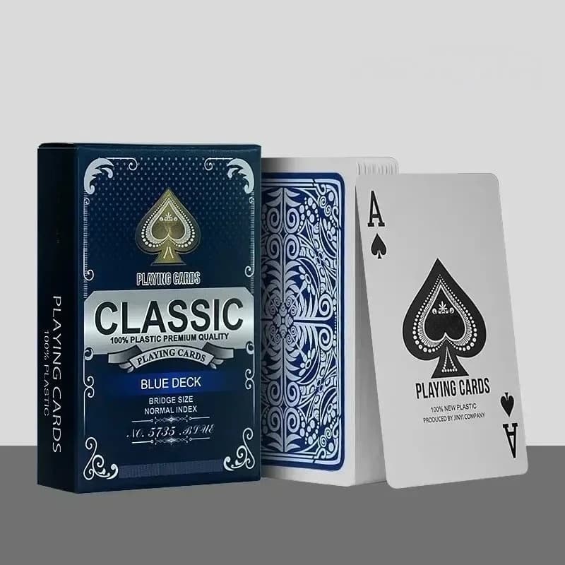 Carte da Gioco Impermeabili in PVC, Carte da Poker in Plastica Resistenti, Giochi di Carte per Feste, Riunioni Familiari, Regalo per Adulti