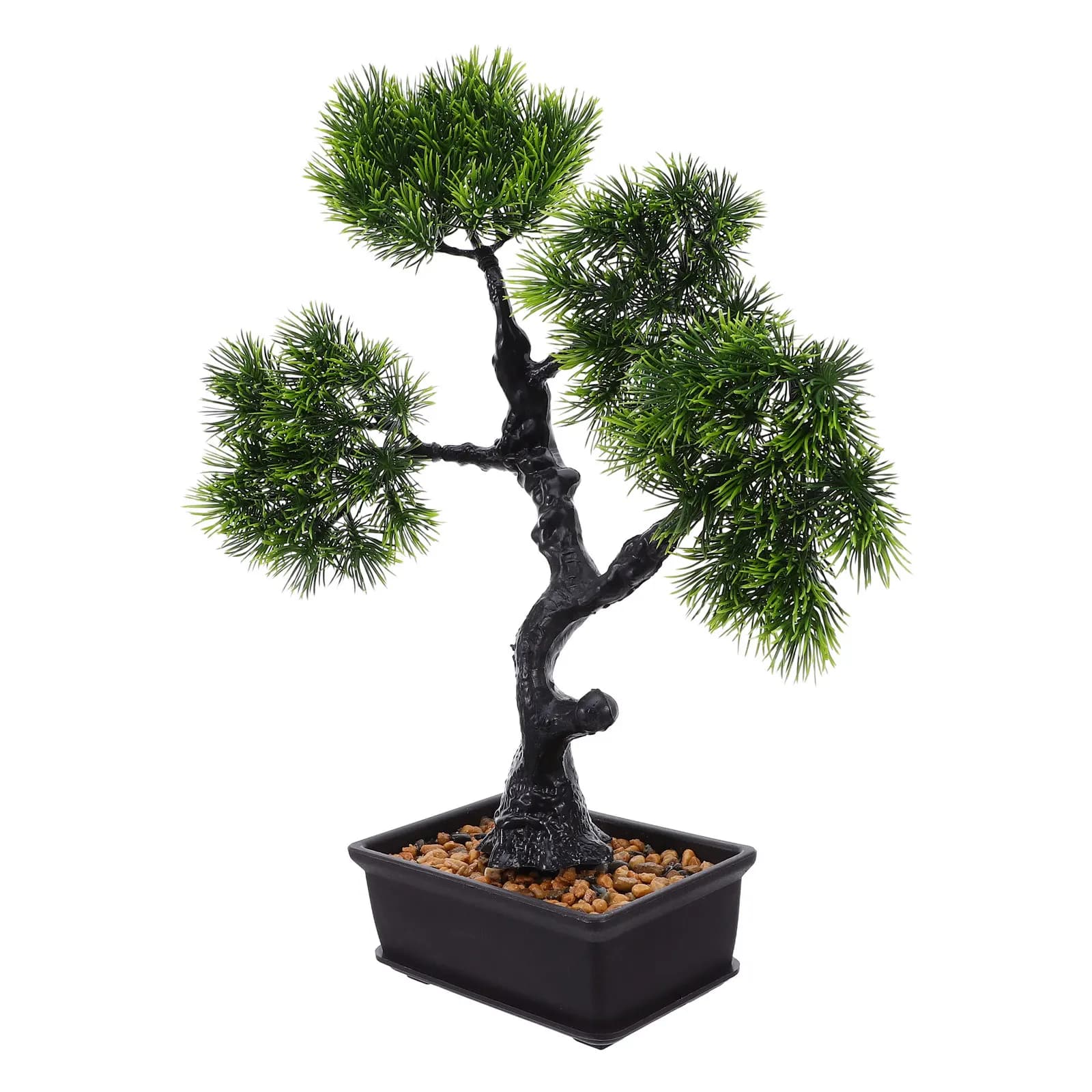 Artificial Bonsai Tree Cloud Pine Bionic Indoor Small Fake Potted Plant Decor Desktop Shelf Living Room Office Bedroom Green
