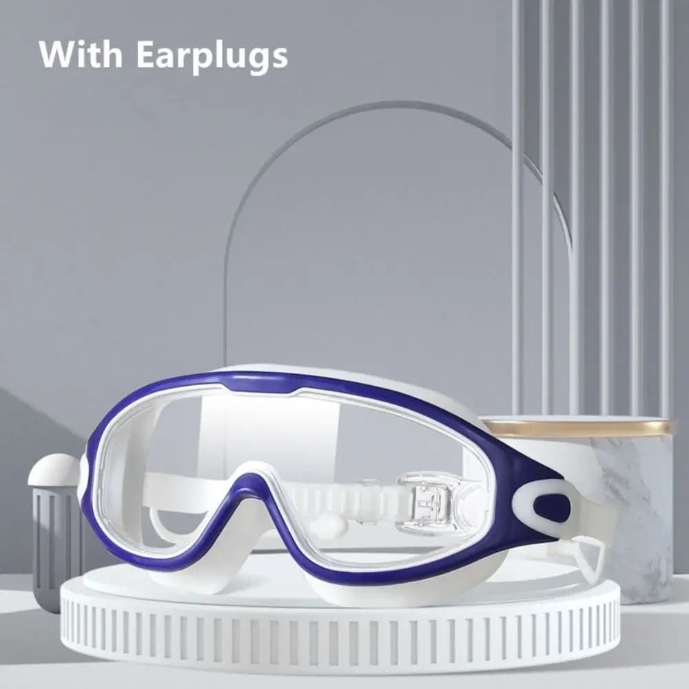 Waterproof Professional Big Frame Anti-UV Wide Vision Flat Light Swimming Glasses Diving Eyewear Swimming Goggles Swim Eyewear