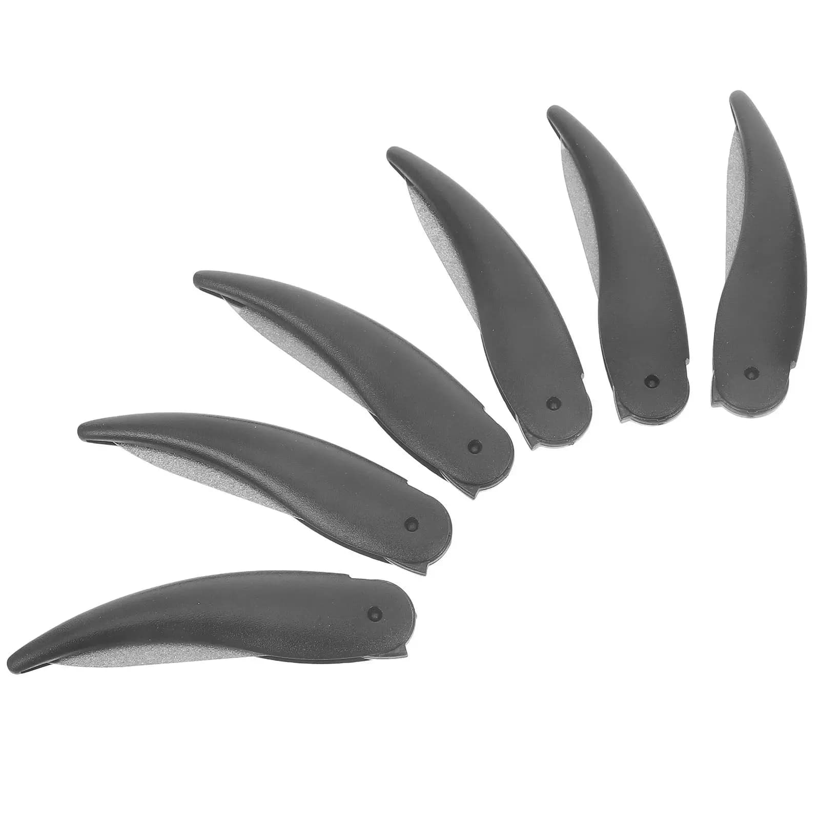 Set di 6 Lime per Unghie Eleganti e Minimaliste a Doppia Faccia, Pieghevoli, da Viaggio, per Unghie Naturali, Strumenti per Manicure e Lucidatura