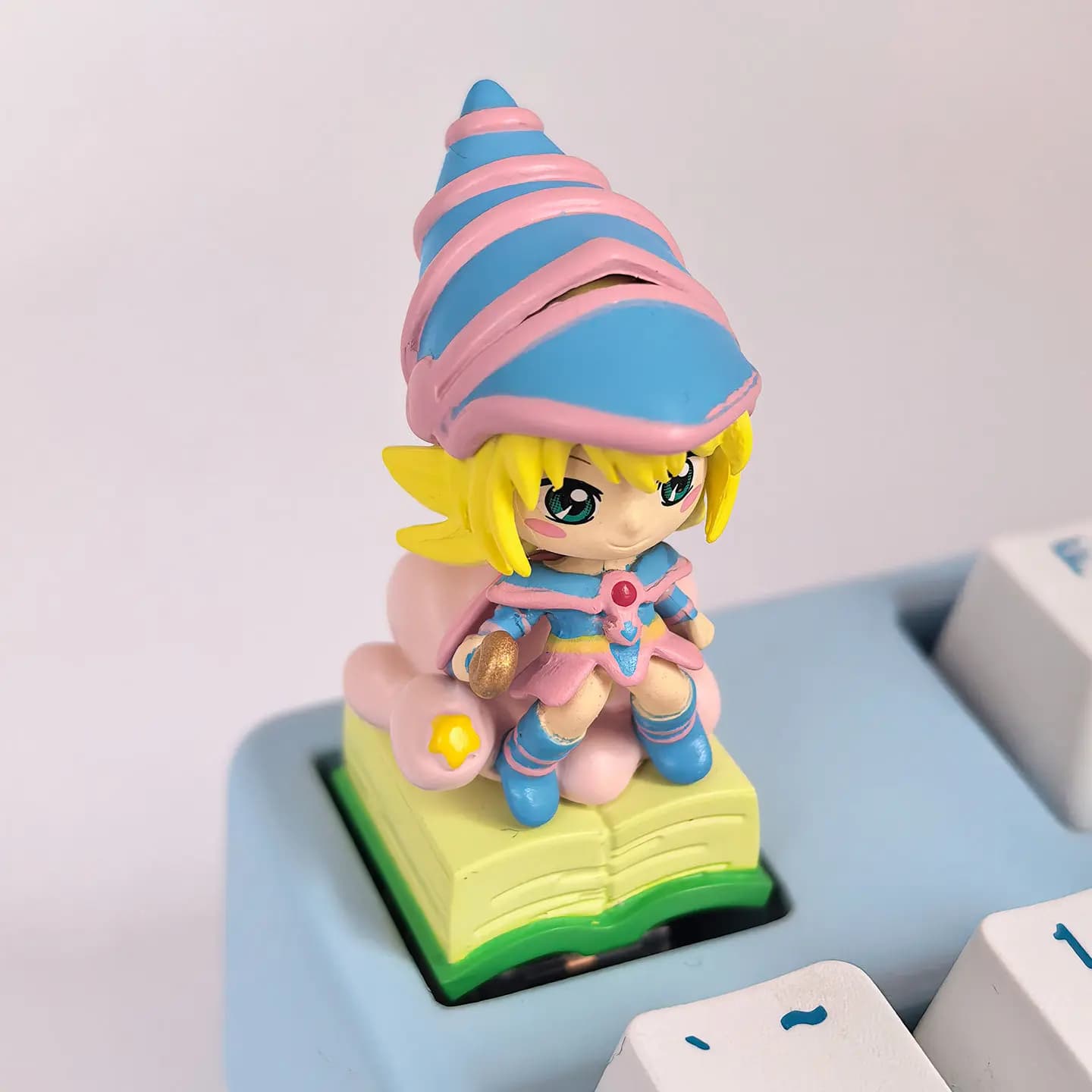 Diy Self Made Yu-Gi-Oh! Black Magician Girl Cute Mechanical Keyboard Keys Cross-Axis Mechanical Keyboard Pc Personalized Keycaps