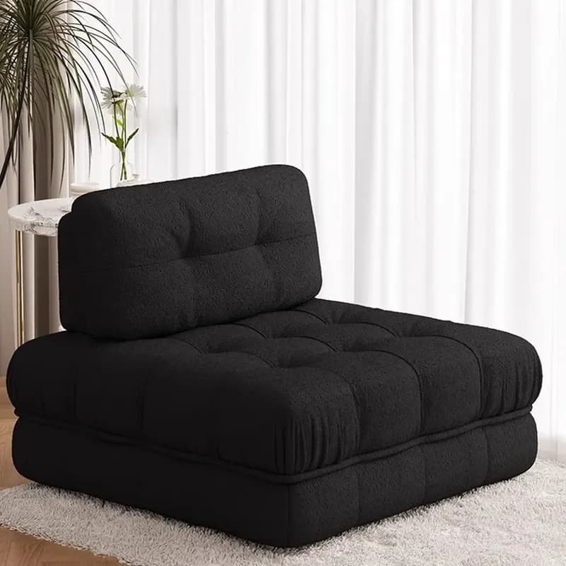 for Black Module Tofu Block Armrest Free Sofa Lazy Single Cloud Bedroom Living Room Backrest Large Cushion Removable