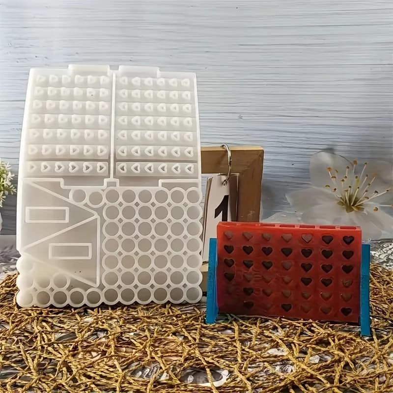 Set di stampi per scacchi quattro in uno in resina - Stampo da gioco competitivo di forma irregolare in silicone fatto a mano, adatto per gioielli in resina epossidica fai-da-te