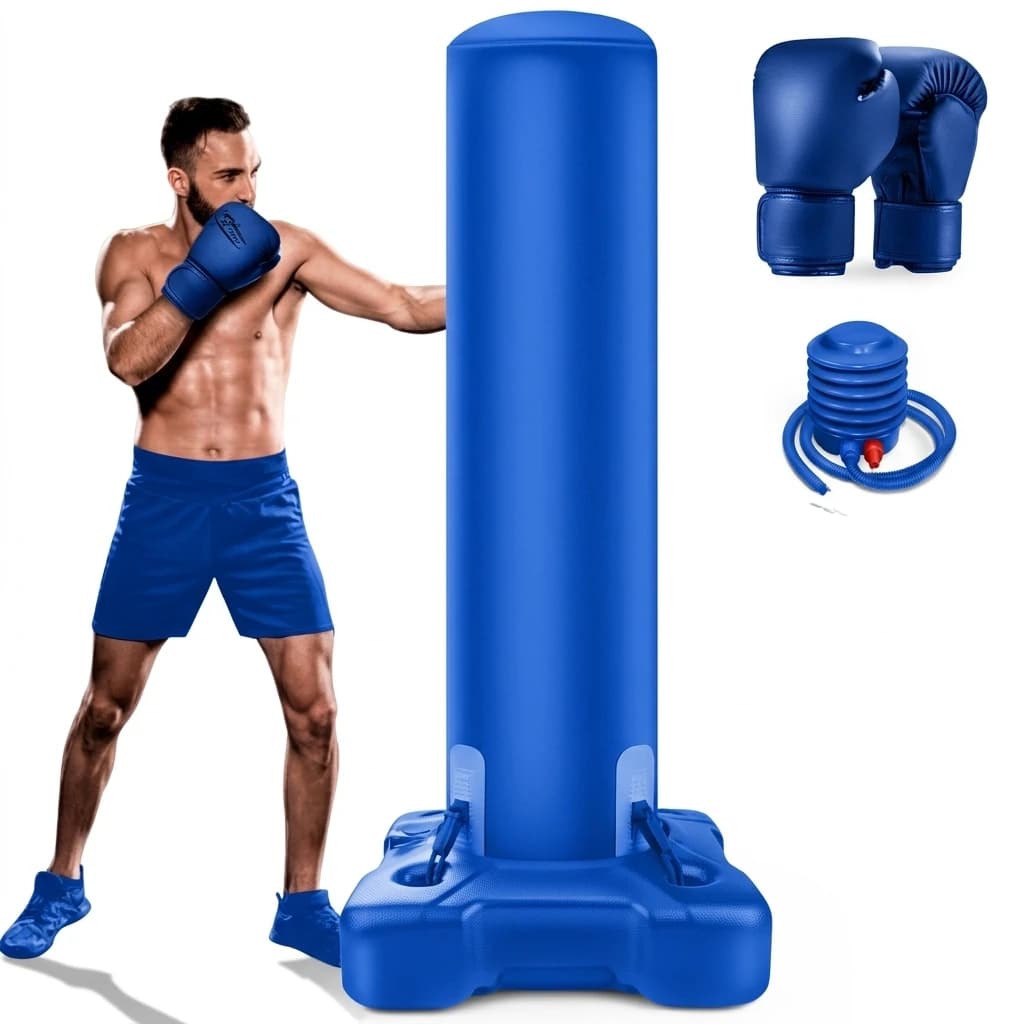 2026 Heavy Duty Punching Bag Durable Sturdy Stable Shock Absorbent Training Boxing MMA BOXING Training standing Punching Bagpr