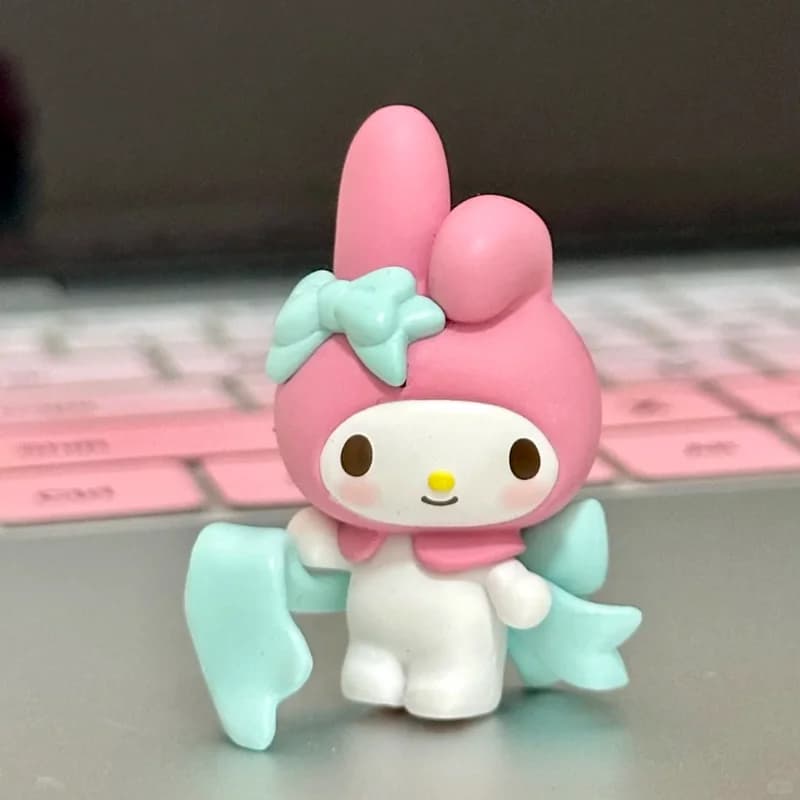 Original Sanrio Characters Bow Love Series Bean Doll Mystery Box Kawaii Mini Figurine Blind Bag Hellokitty Collectible Girl Gift