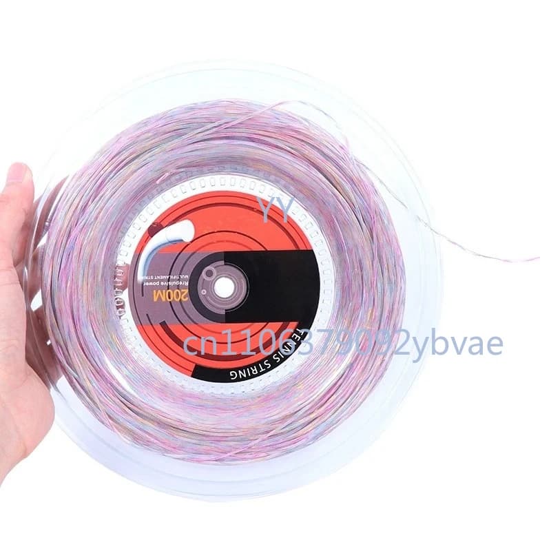 Tennis Court in Nylon Synthetic Rainbow 1,35mm, 200M coil, Soft Sensation, for Tennis rackets
