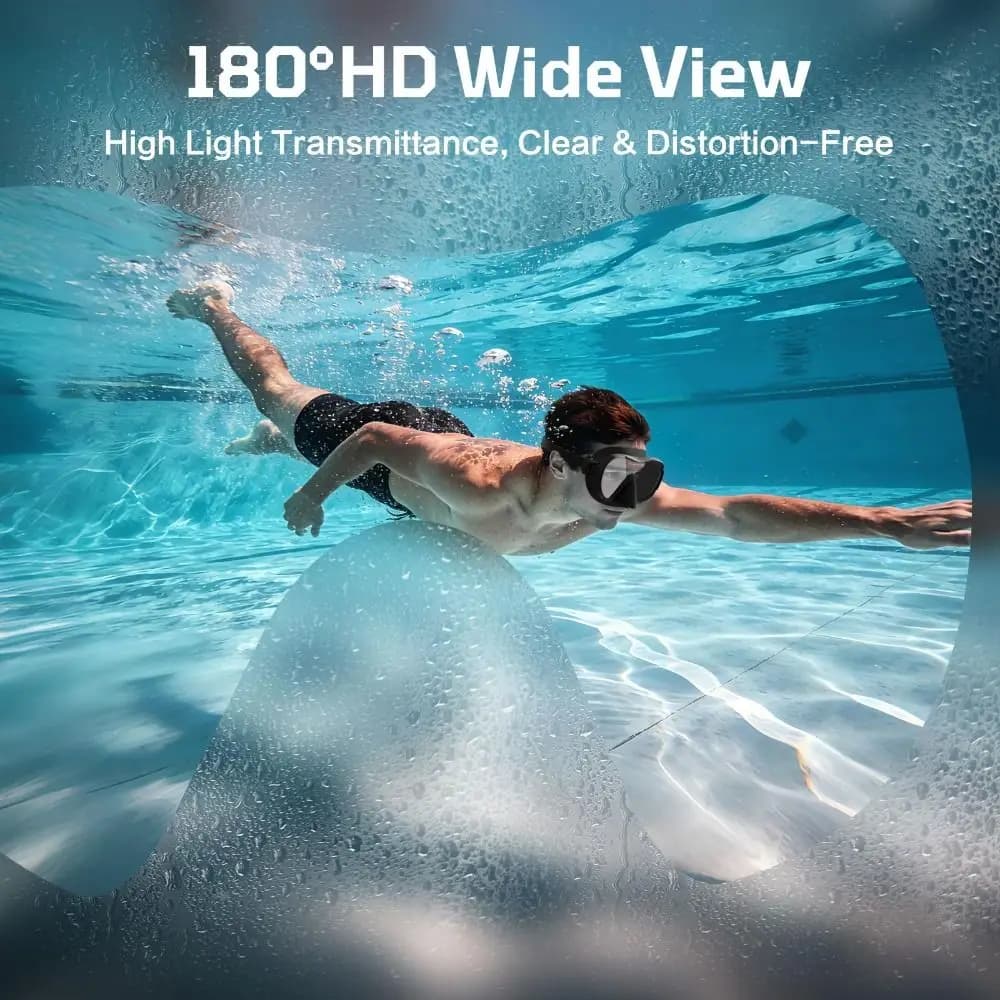 Professional Wide View Swim Goggles No Leak Prevent Water Inhaling Swimming Goggles Anti-Fog Adjustable Swimming Mask Men Women