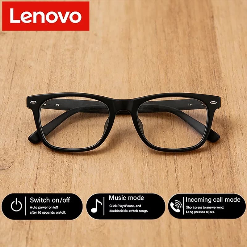 Lenovo New Ai Smart Glasses Bluetooth Call Sunglasses Multifunctional Sunglasses Anti-Blue Light Man Woman