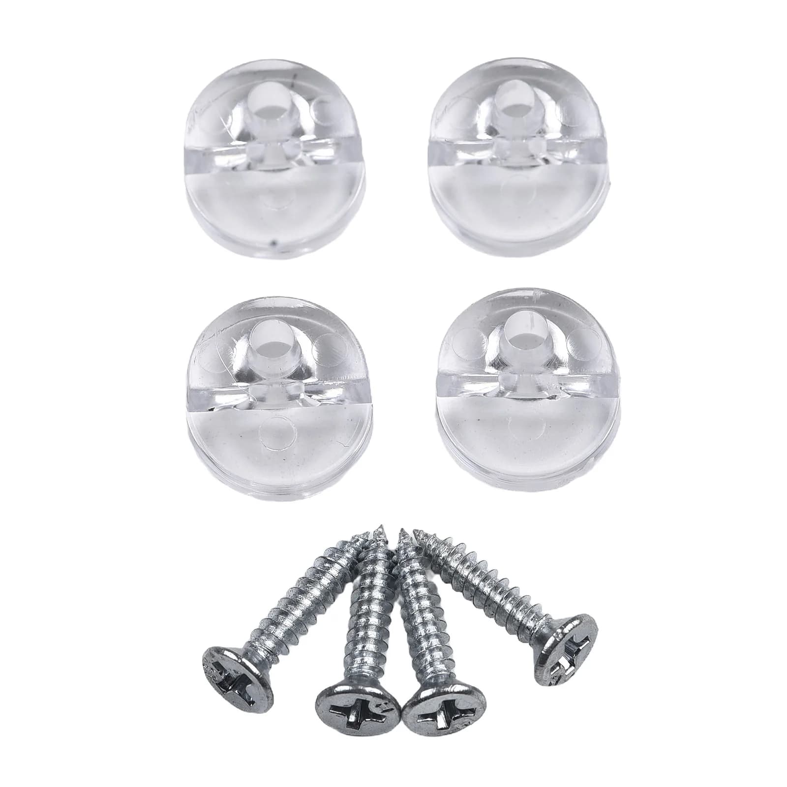 Fixing Screws Mirror Wall Hanging 3mm 4pcs Fixing Kit Glass Bracket Mirror Mounting Hanging Plastic For Bathroom