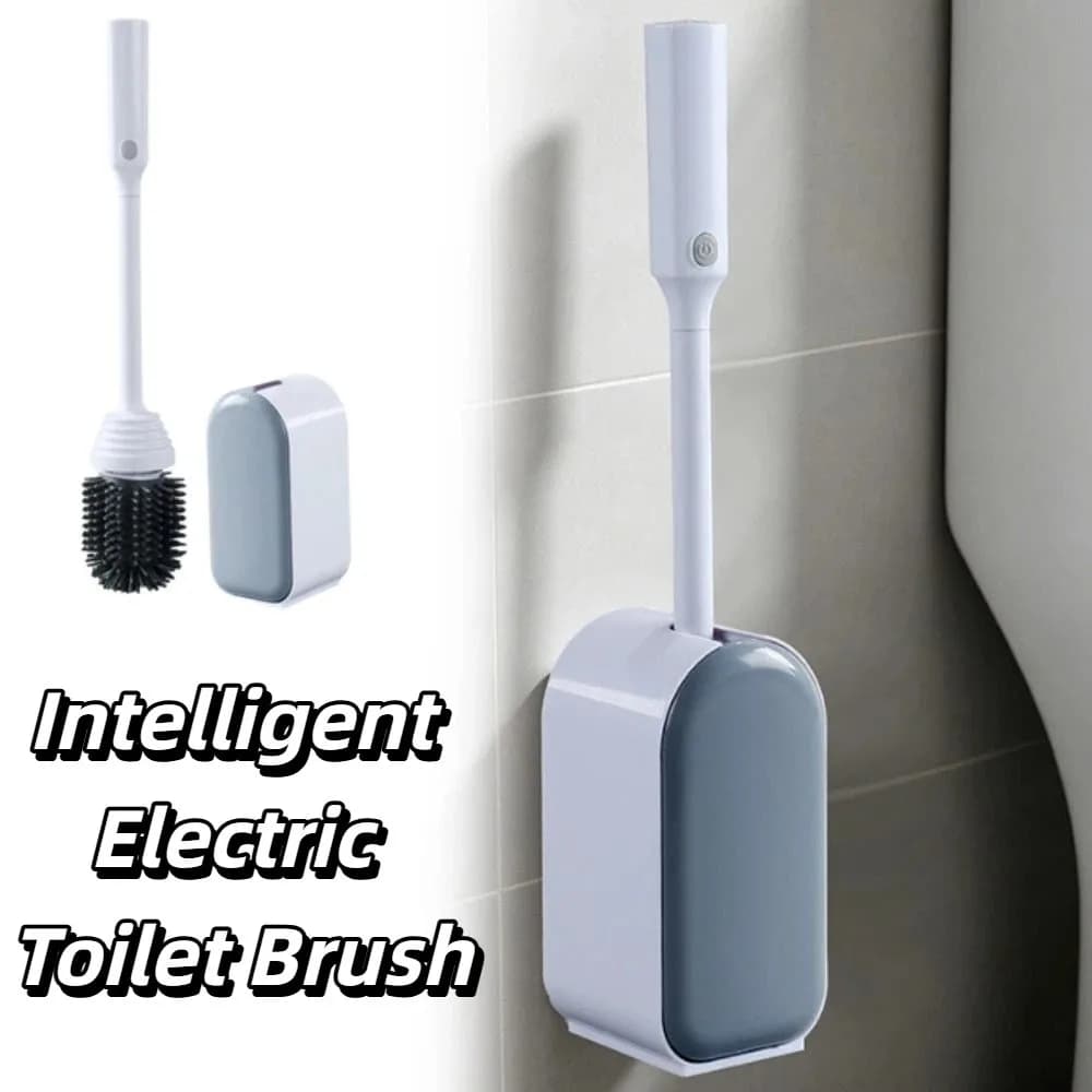 Electric Electric Toilet Brush Smart No Dead Angle Intelligent Toilet Brush Intelligent With Storage Base No Blind Spots Brush