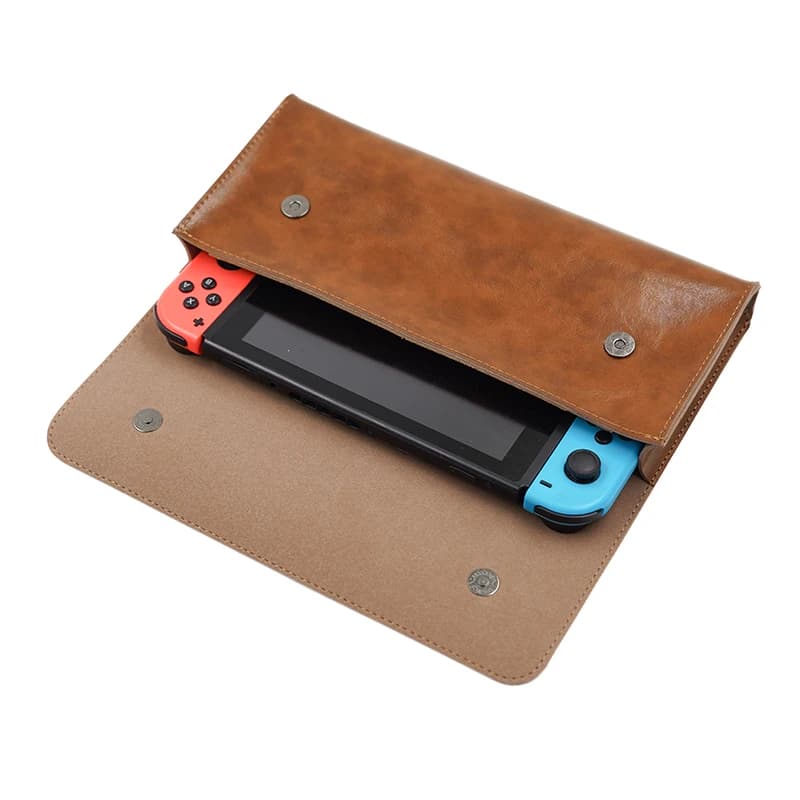 Custodia protettiva rinforzata in pelle PU Kit di accessori leggero Borsa a maniche per Nintendo Switch – Durevole e antiurto