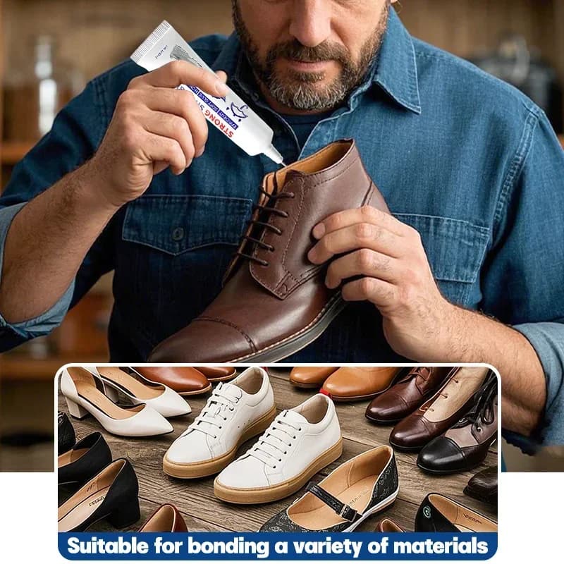 EOOPEE Colla forte per scarpe, sigillante universale impermeabile per scarpe da ginnastica, colla per riparazione rapida della pelle, adesivo per scarpe 1-5 pezzi