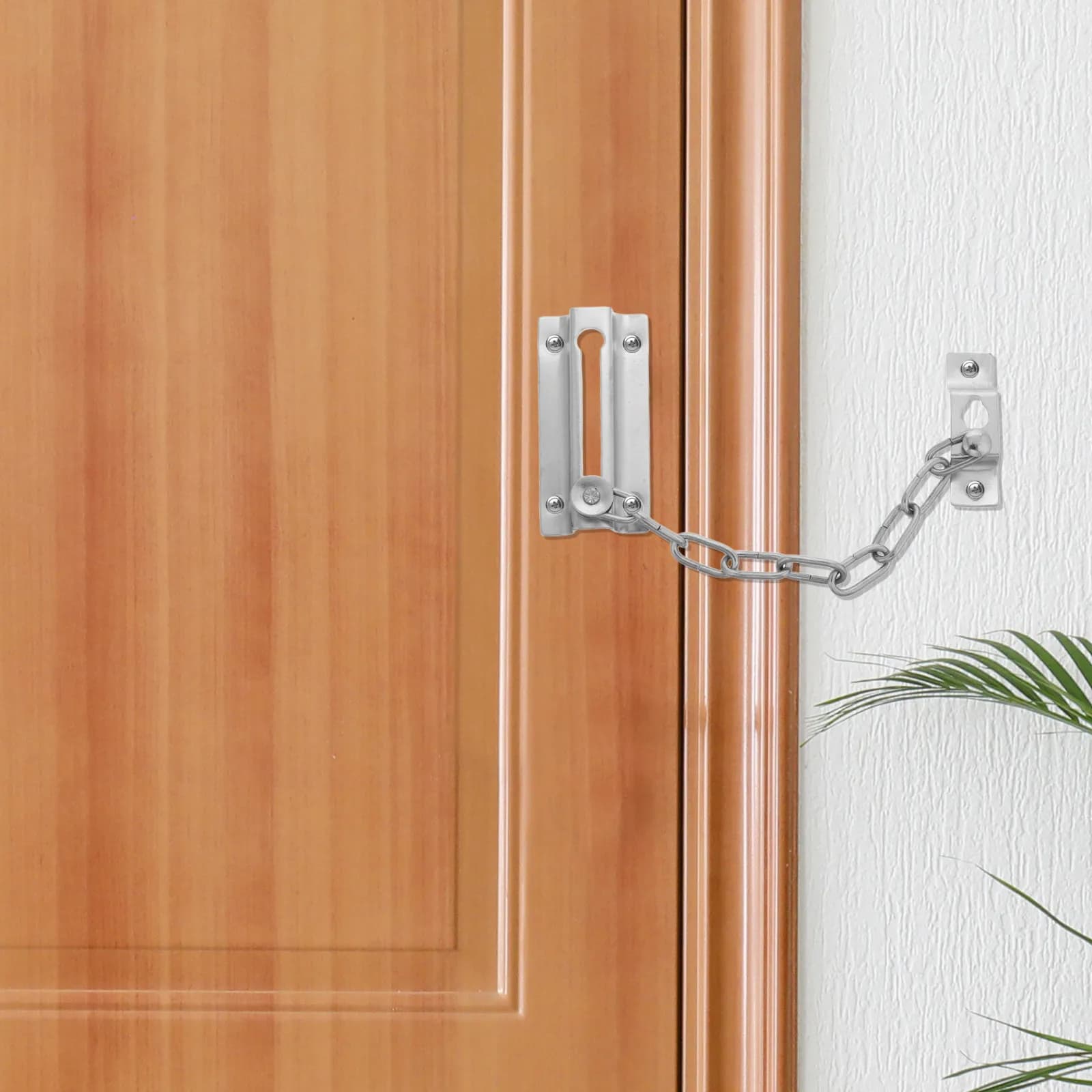 Catena di Sicurezza per Porte in Acciaio Inox, Robusta Antifurto con Saldatura di Precisione per Porte Scorrevoli Interne ed Esterne