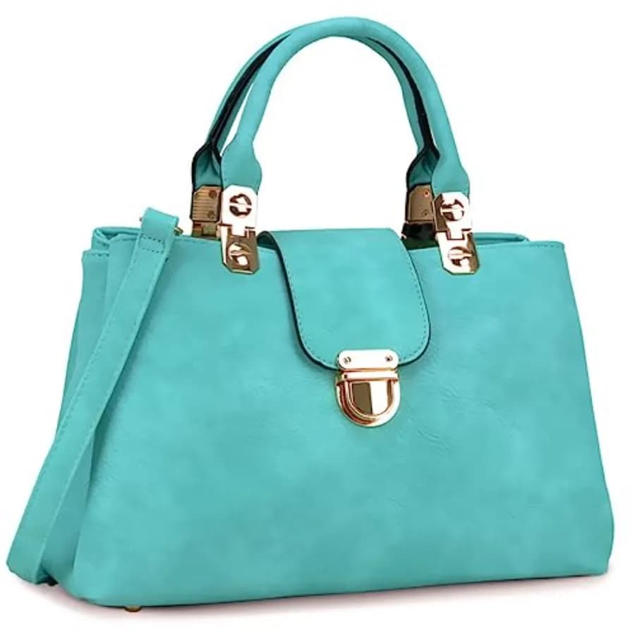 Borsa a Mano da Donna Dasein, Borsa a Tracolla Media in Pelle Vegana con Manico Superiore