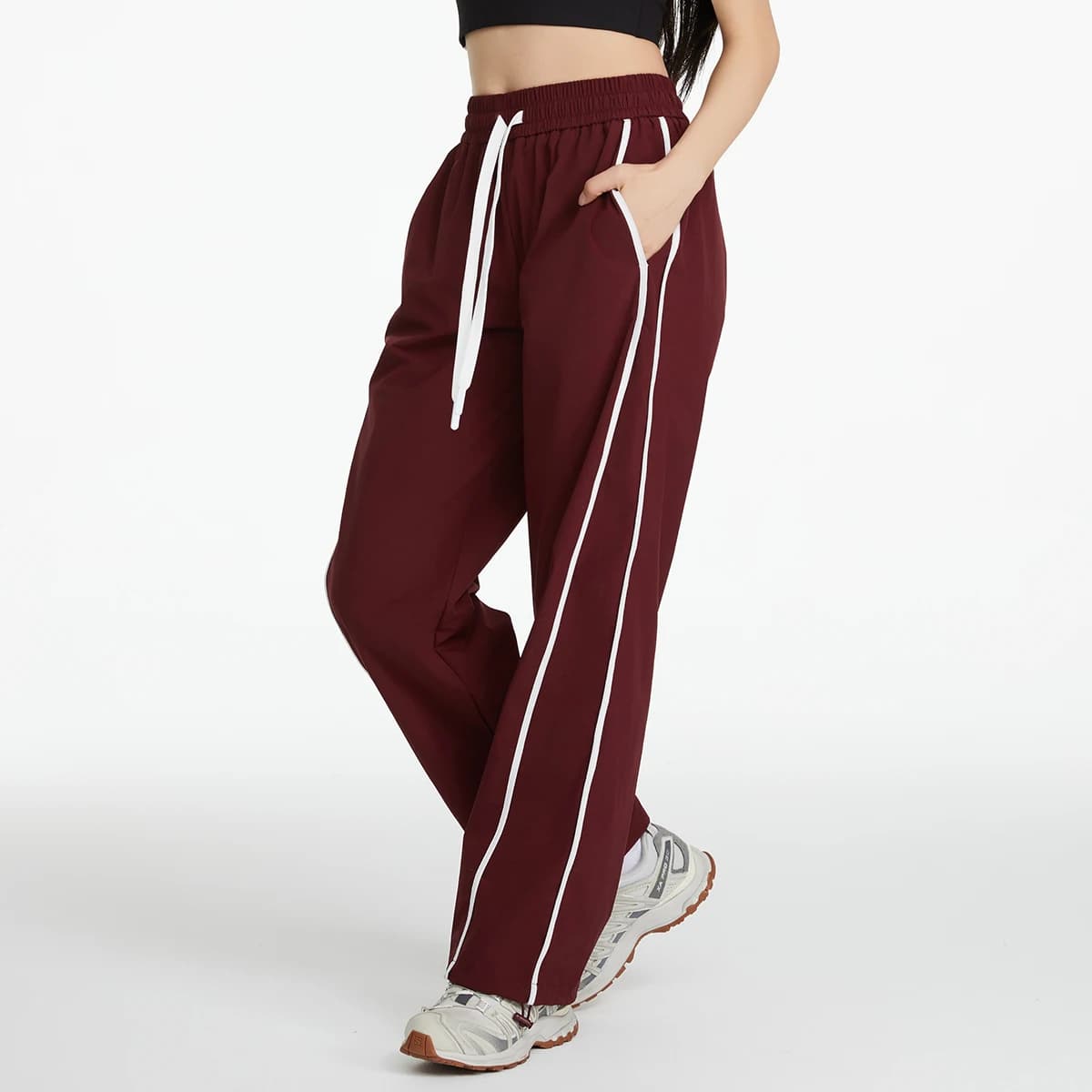 Pantaloni sportivi da donna estivi freschi antivento alpinismo all'aperto pantaloni larghi casual a gamba larga pantaloni di protezione solare ad asciugatura rapida