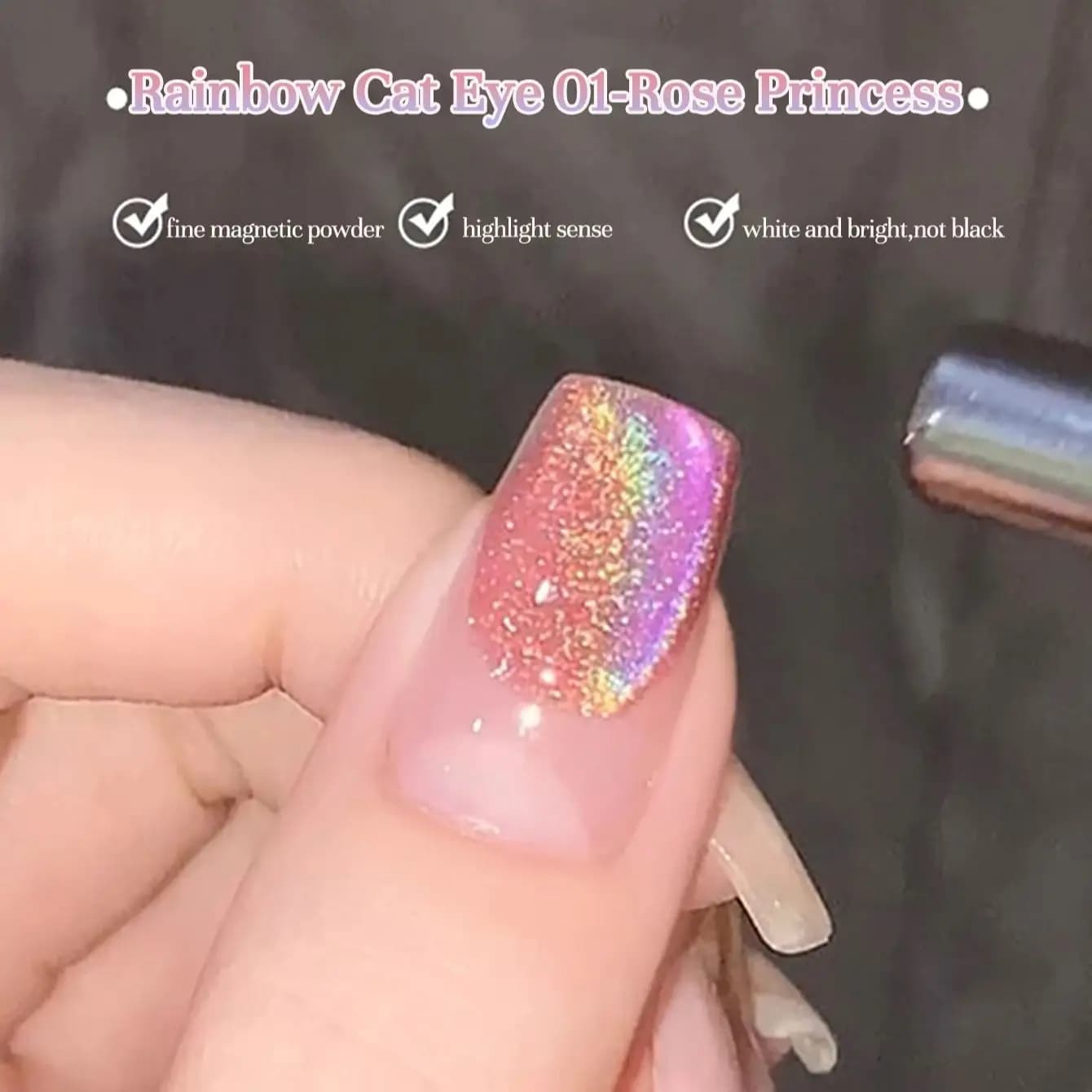1 pz SHAKA Smalto Semipermanente Gel Effetto Occhio di Gatto Arcobaleno Primavera Estate 2026 Nuovo Temperamento Illuminante Forniture per Unghie Nail Art