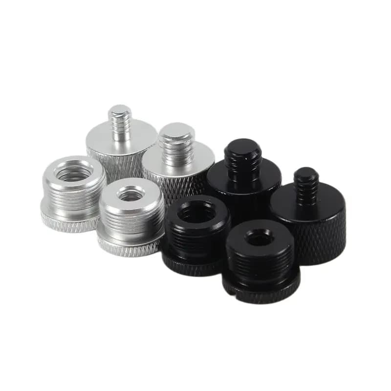 AA75-8 Pack Mic Stand Adapter Set 5/8 Female To 3/8 Male, 3/8 Female To 5/8 Male, For Microphone Stand Boom Camera Tripod
