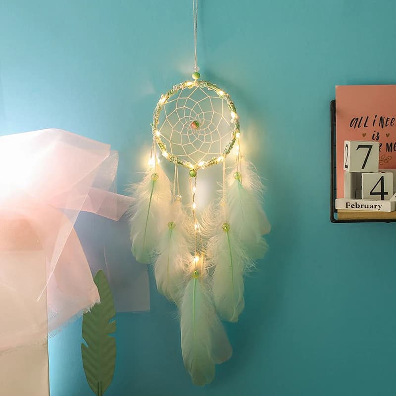 Handmade Dream Catcher Interior Hanging Ornament Creative Wind Bell Birthday Gift for Best Friend Girls Heart Decorative Item