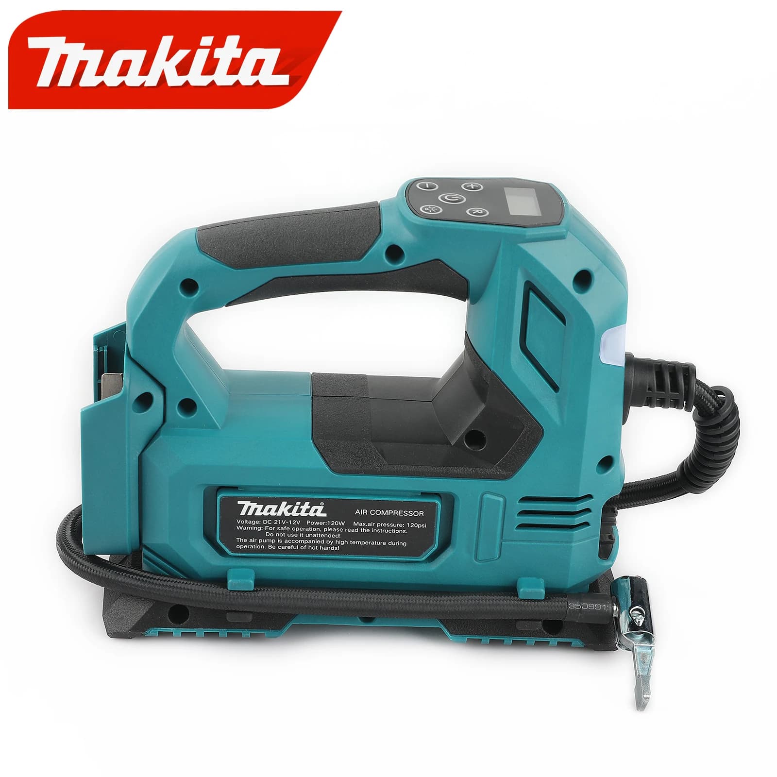 Makita Nuovo DYS59 Gonfiatore Cordless Automatico Portatile 18V Batteria Pompa di Aria Elettrica Auto Pneumatico Compressore D'aria Palmare
