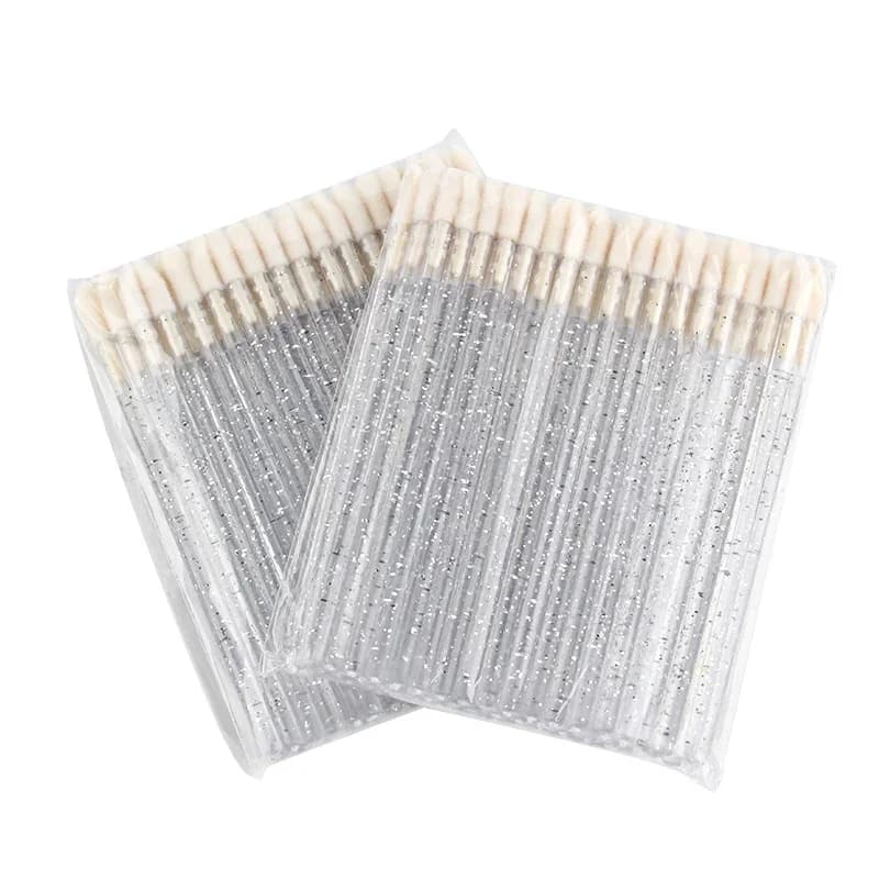 50/100 Brushes for Lip, Makeup Brushes, Lipstick Applications, Mascara Applications, Eyelash Extension Brushes, Cosmetic Tools